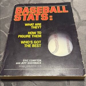 4/$20 Scholastic Baseball Stats Book with Black Cover